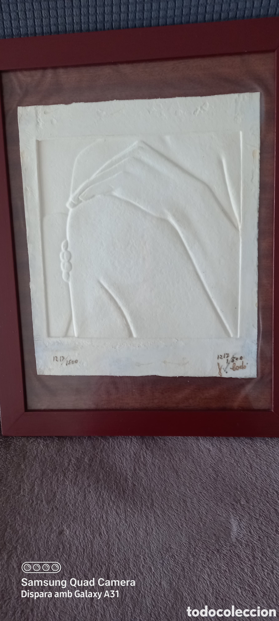 Arte: Obra de J.codo marco de madera y cristal - Foto 2