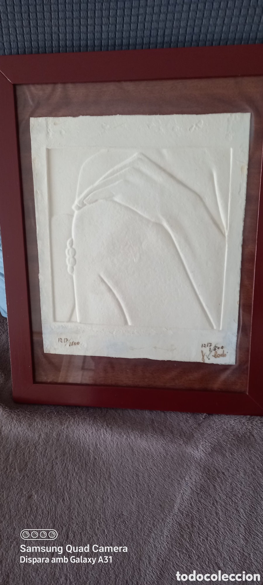 Arte: Obra de J.codo marco de madera y cristal - Foto 1