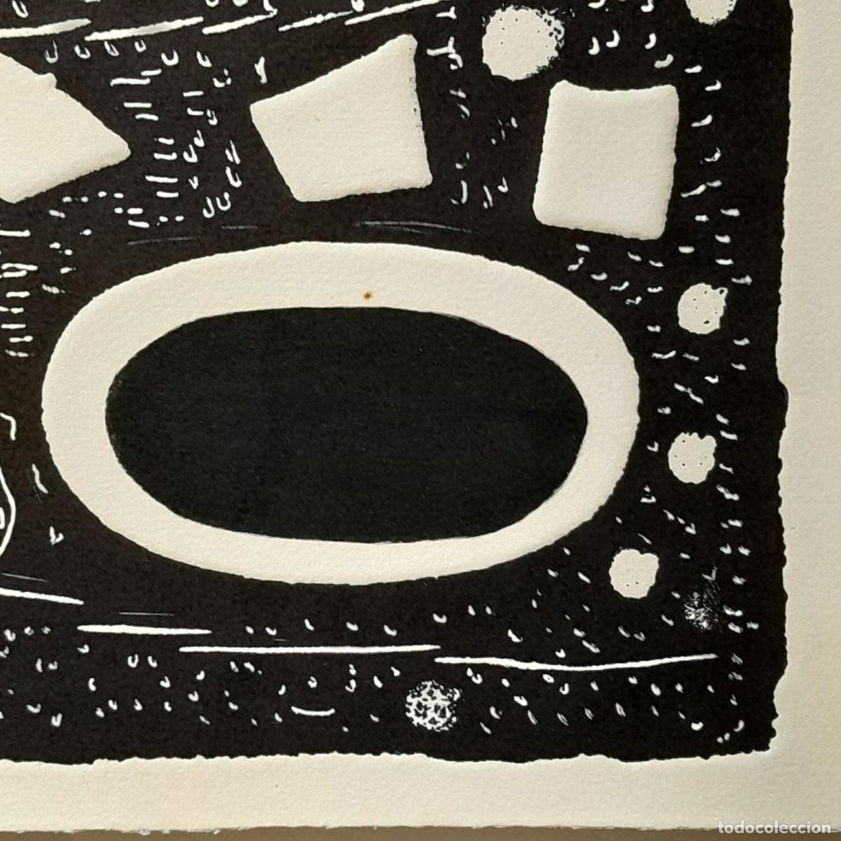 Arte: AN&Oacute;NIMO. GRABADO. COMPOSICI&Oacute;N &Oacute;VALOS Y DISCOS. FINALES S. XX. - Foto 2