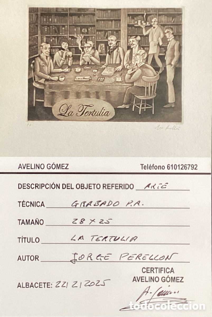 Arte: LA TERTULIA DE JORGE PERELLON - Foto 2