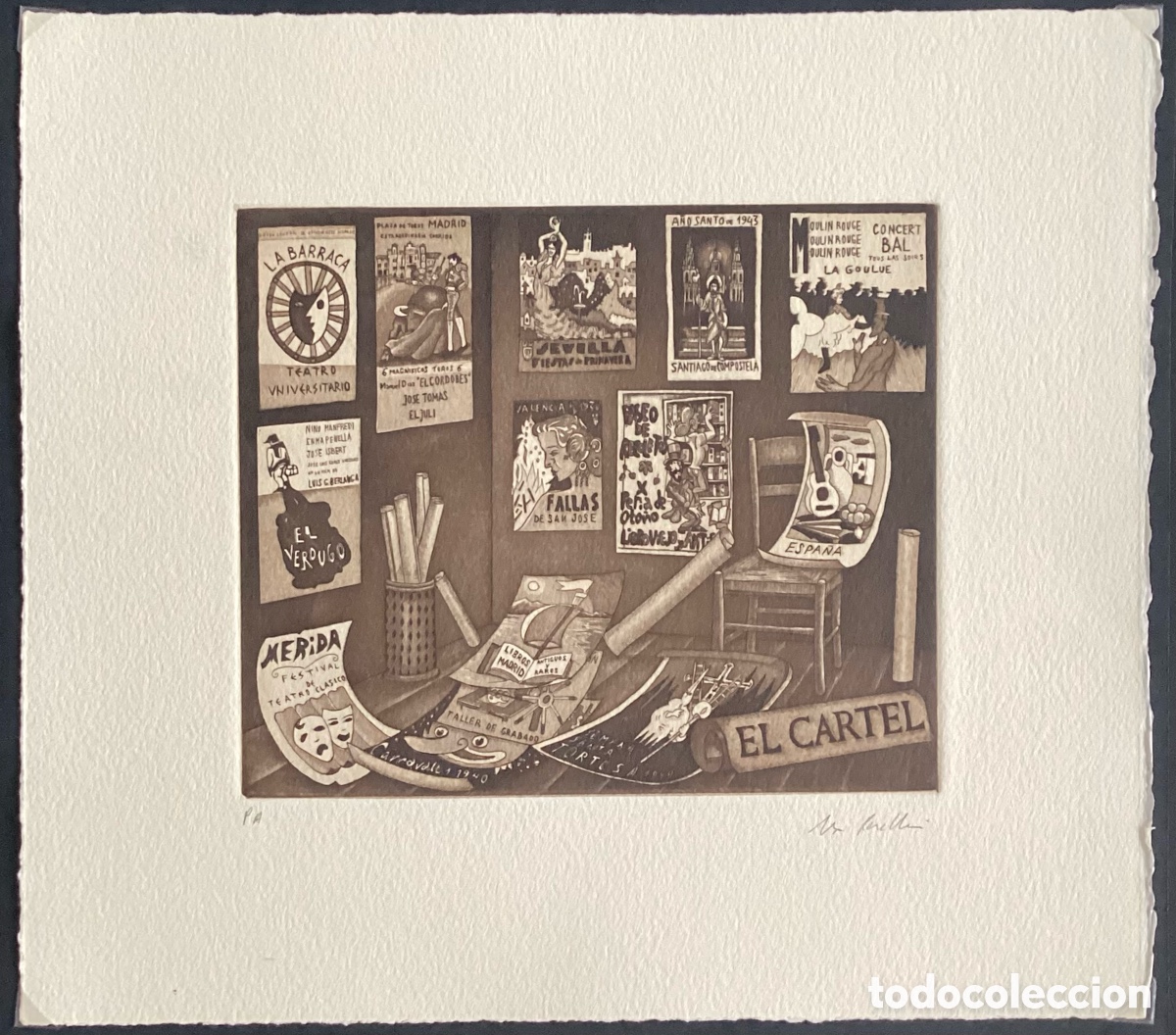 Arte: EL CARTEL DE JORGE PERELLON. - Foto 1