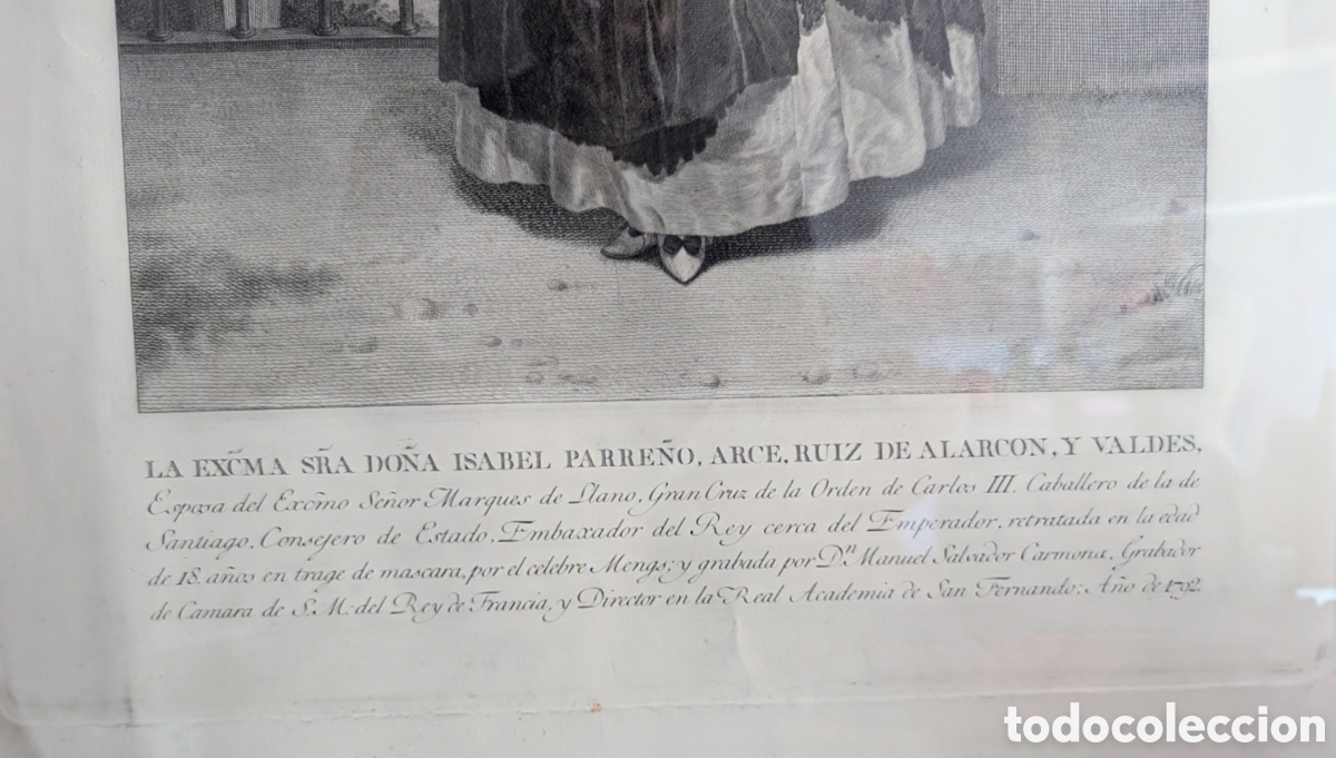 Arte: GRABADO DE LA MARQUESA DE LLANO - Foto 2