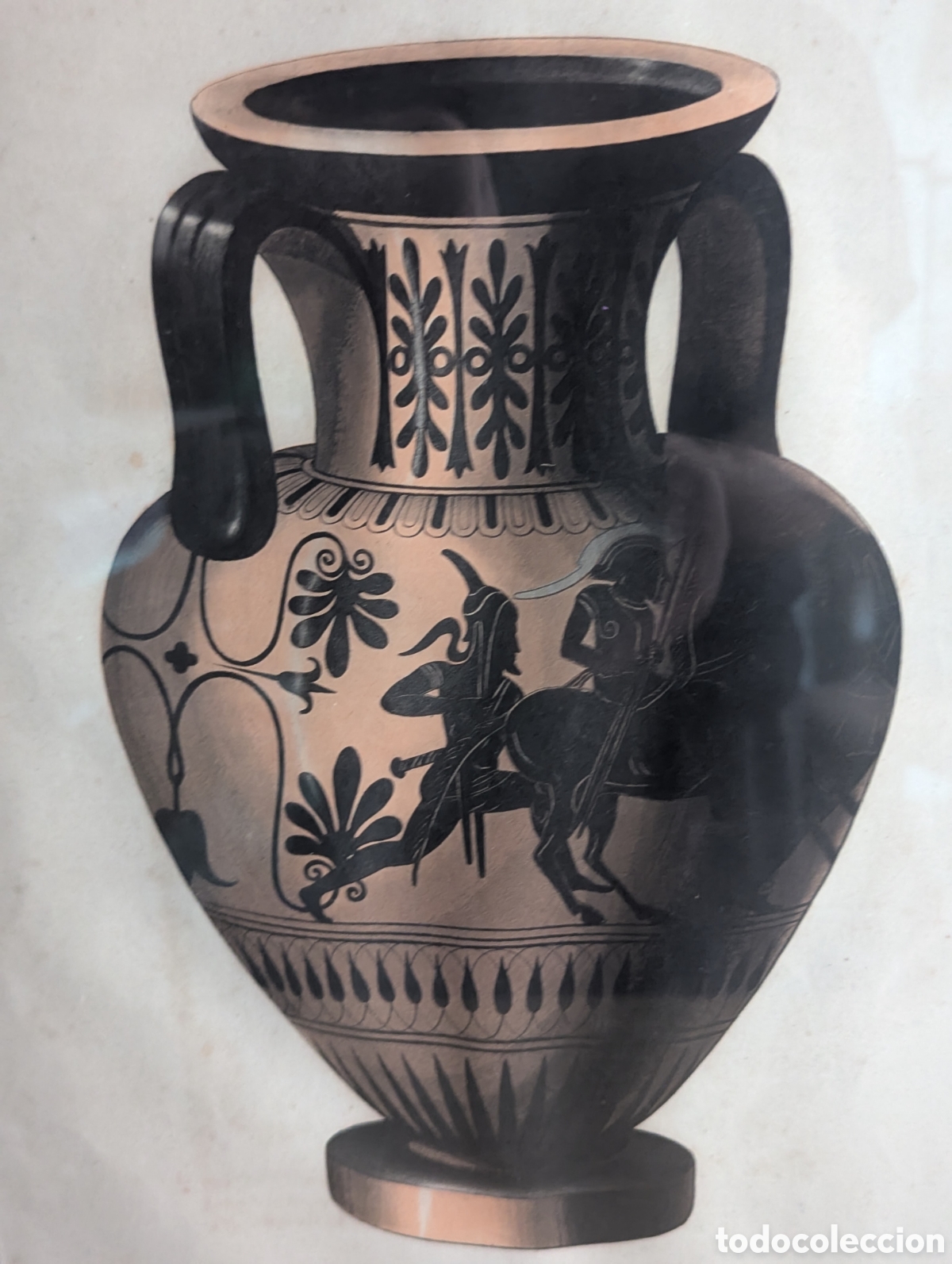 Arte: DOS GRABADOS DE VASIJAS GRIEGAS - Foto 2