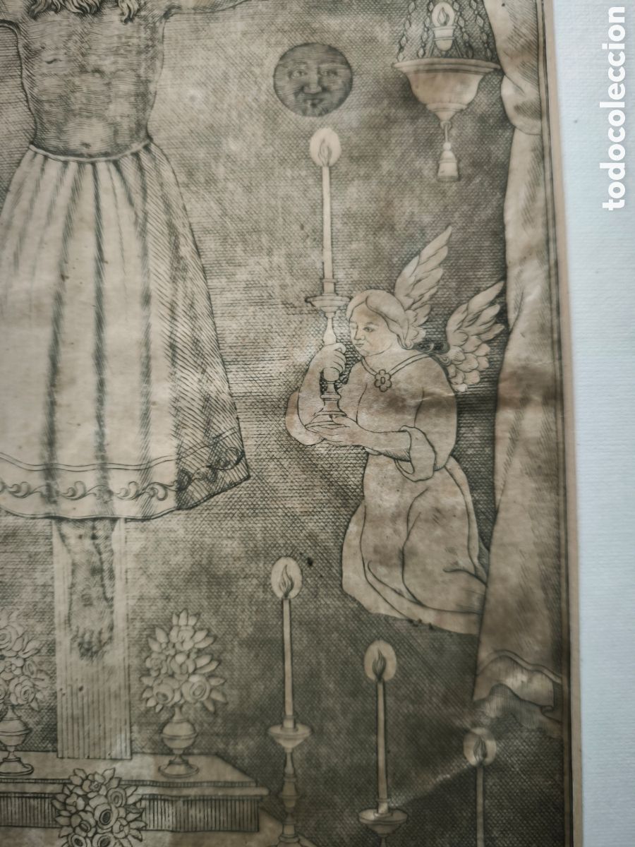 Arte: Grabado antiguo. Cristo de Lezo. Guip&uacute;zcoa. - Foto 4