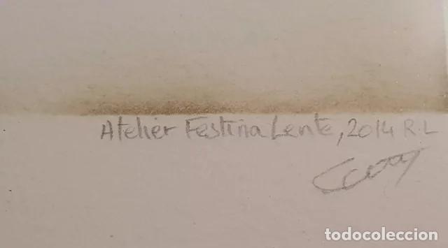 Arte: Grabado Manuscrito Codice Original S. XI - Foto 5
