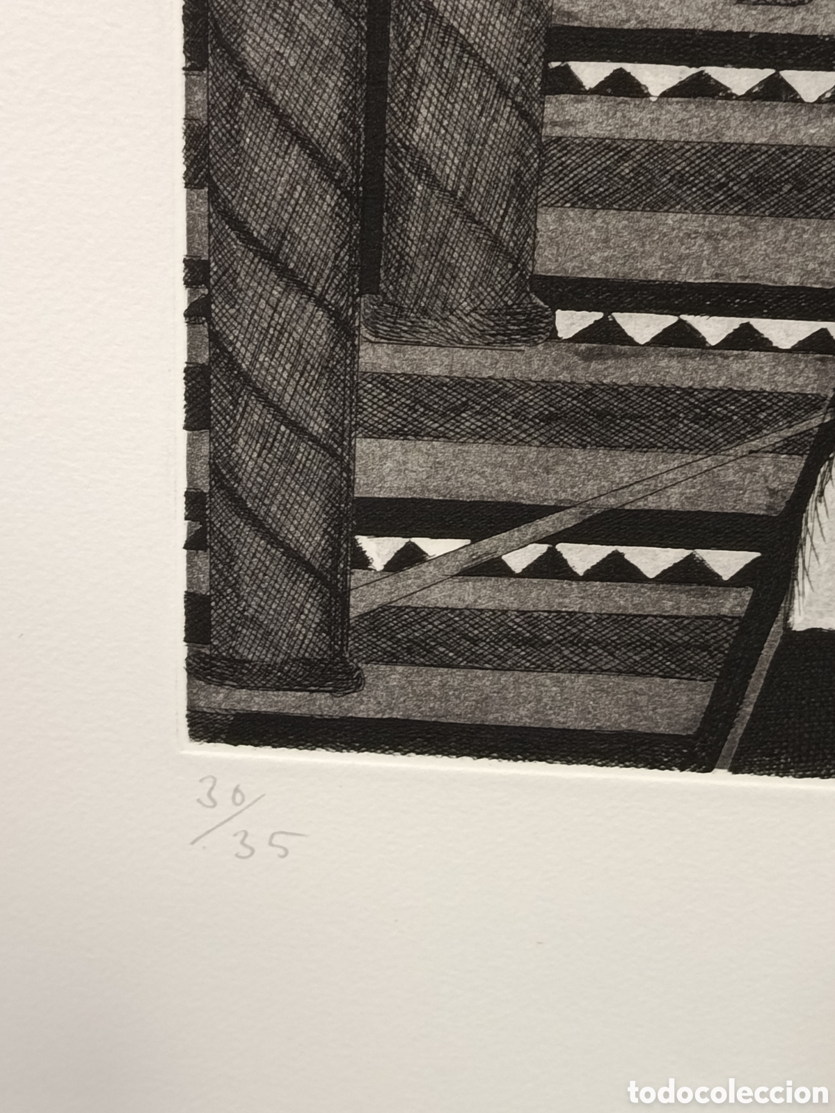 Arte: Am&egrave;lia Riera. Grabado. Sin t&iacute;tulo . - Foto 2