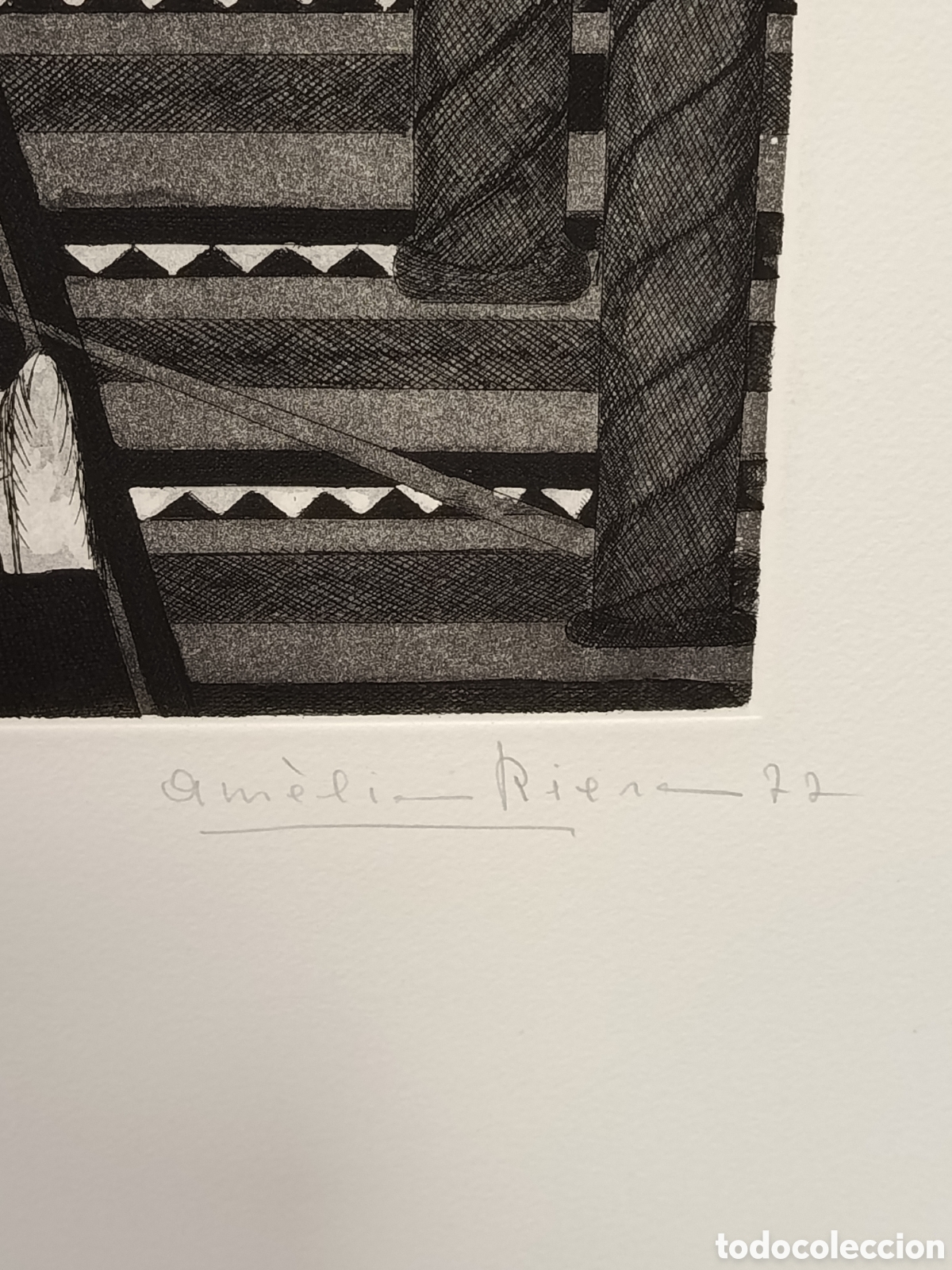 Arte: Am&egrave;lia Riera. Grabado. Sin t&iacute;tulo . - Foto 3
