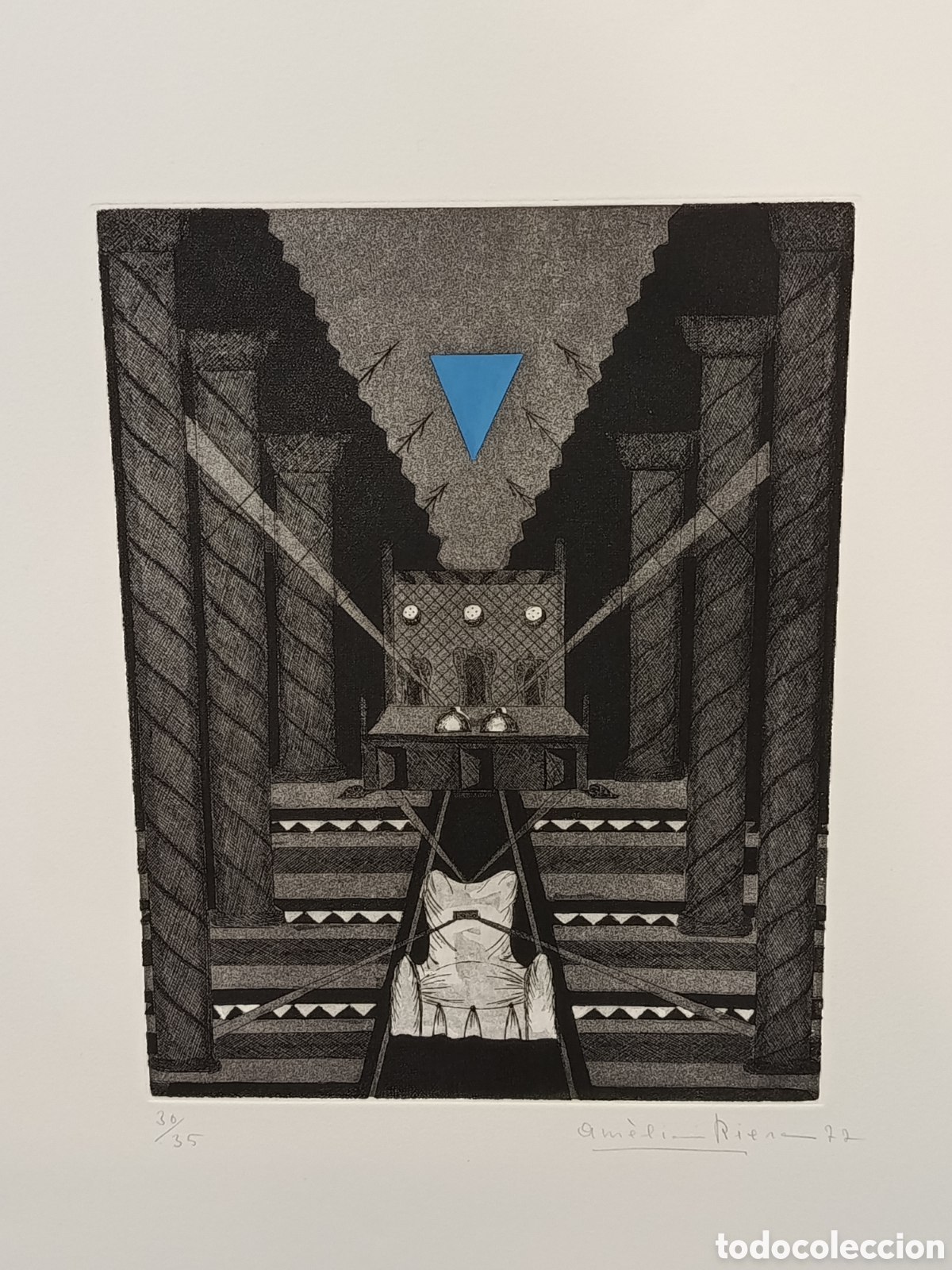Arte: Am&egrave;lia Riera. Grabado. Sin t&iacute;tulo . - Foto 1
