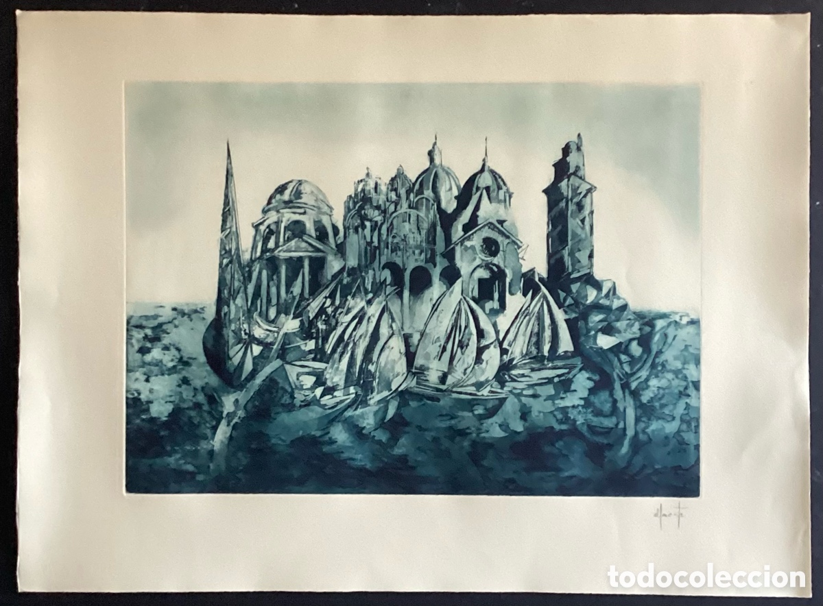 Arte: &ldquo;CIUDAD DE LA CORU&Ntilde;A &ldquo; DE ALFONSO COSTA. - Foto 1
