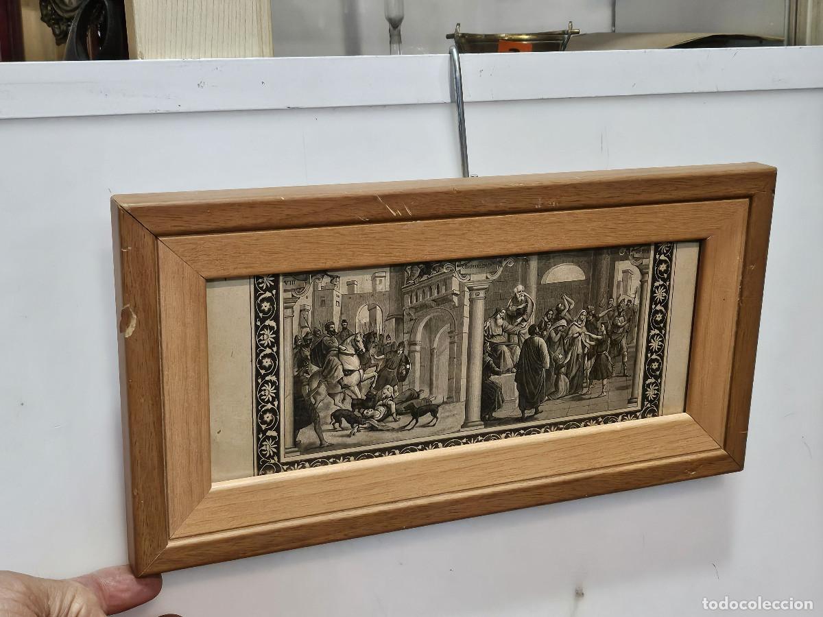 Arte: cuadro con grabado antiguo - Foto 1