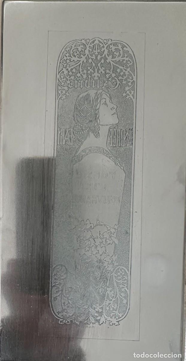 Arte: Riquer, Alejandro de. Plancha original del Ex Libris para Andr&eacute; Bearn - Foto 1