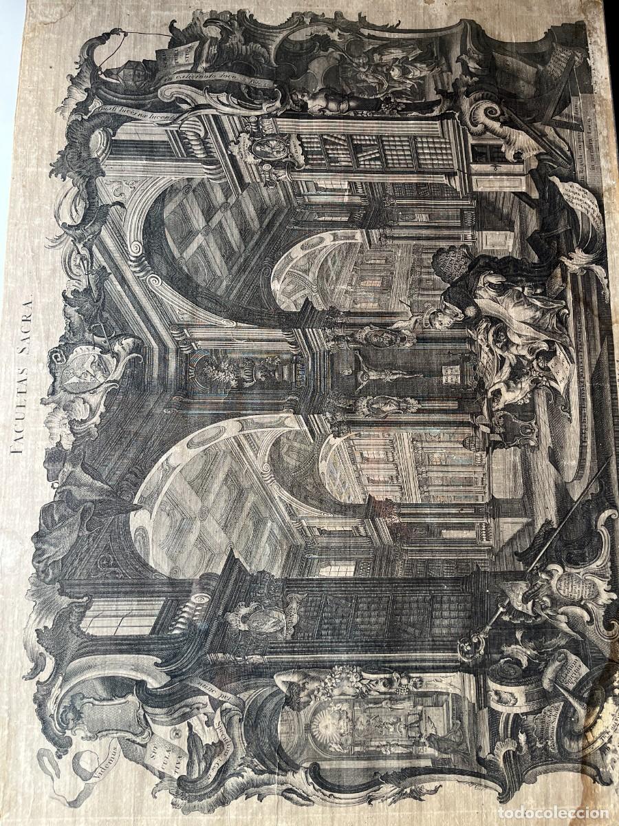 Arte: FACULTAS SACRA, grabado del S. XVIII - Foto 1