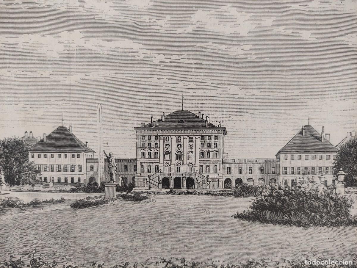 Arte: GRABADO. ALEMANIA. MUNICH. PALACIO DE NYMPHENBURGH. ARQUITECTURA. EDIFICIOS. - Foto 3