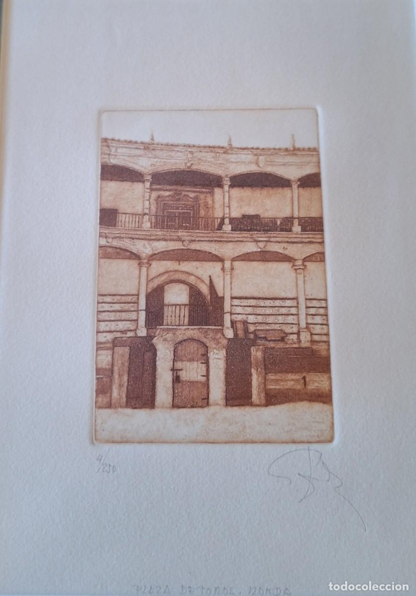Arte: Grabado plaza toros de Ronda - Foto 2