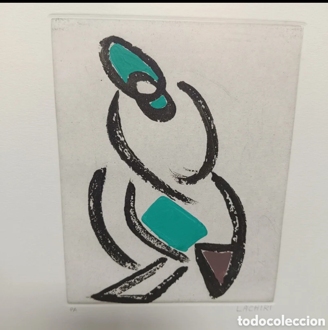 Arte: Cuadro grabado abstracto de Sohad Lachiri - Foto 2