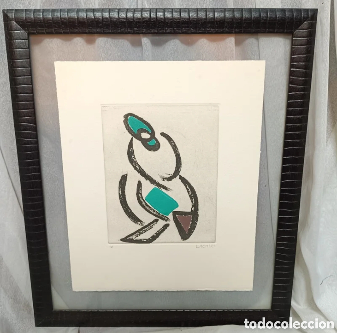 Arte: Cuadro grabado abstracto de Sohad Lachiri - Foto 1