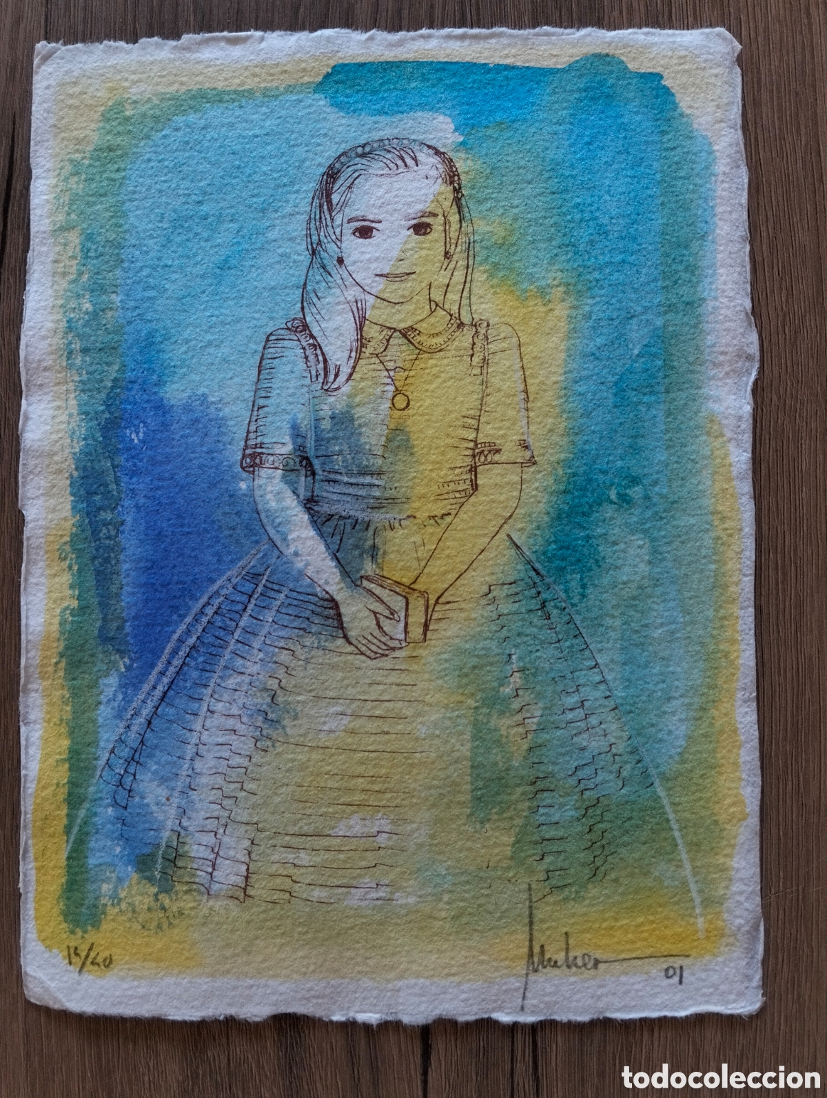 Arte: Muher 2001 / Grabado original serie limitada - Foto 1