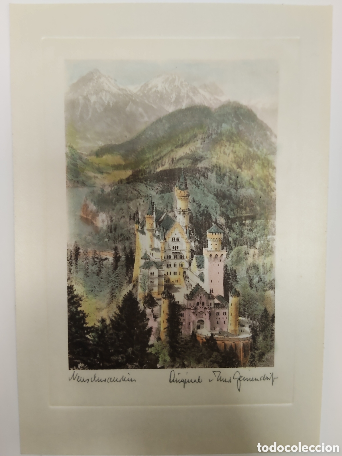 Arte: Magn&iacute;fico grabado original Alem&aacute;n - Foto 1