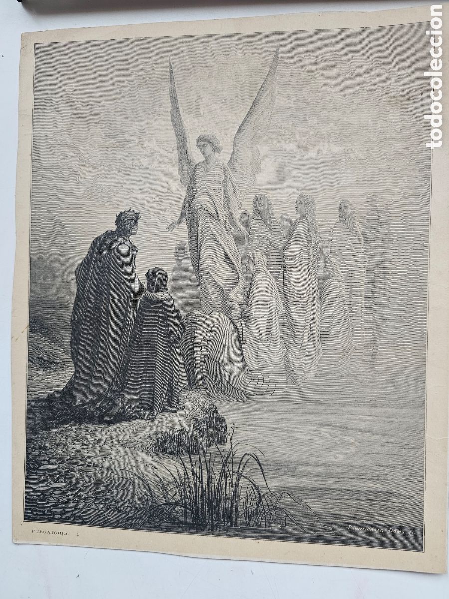 Art: Fant&aacute;stico Grabado de Gustave Dor&eacute;, El Purgatorio 4 Pannemaker Doms FC