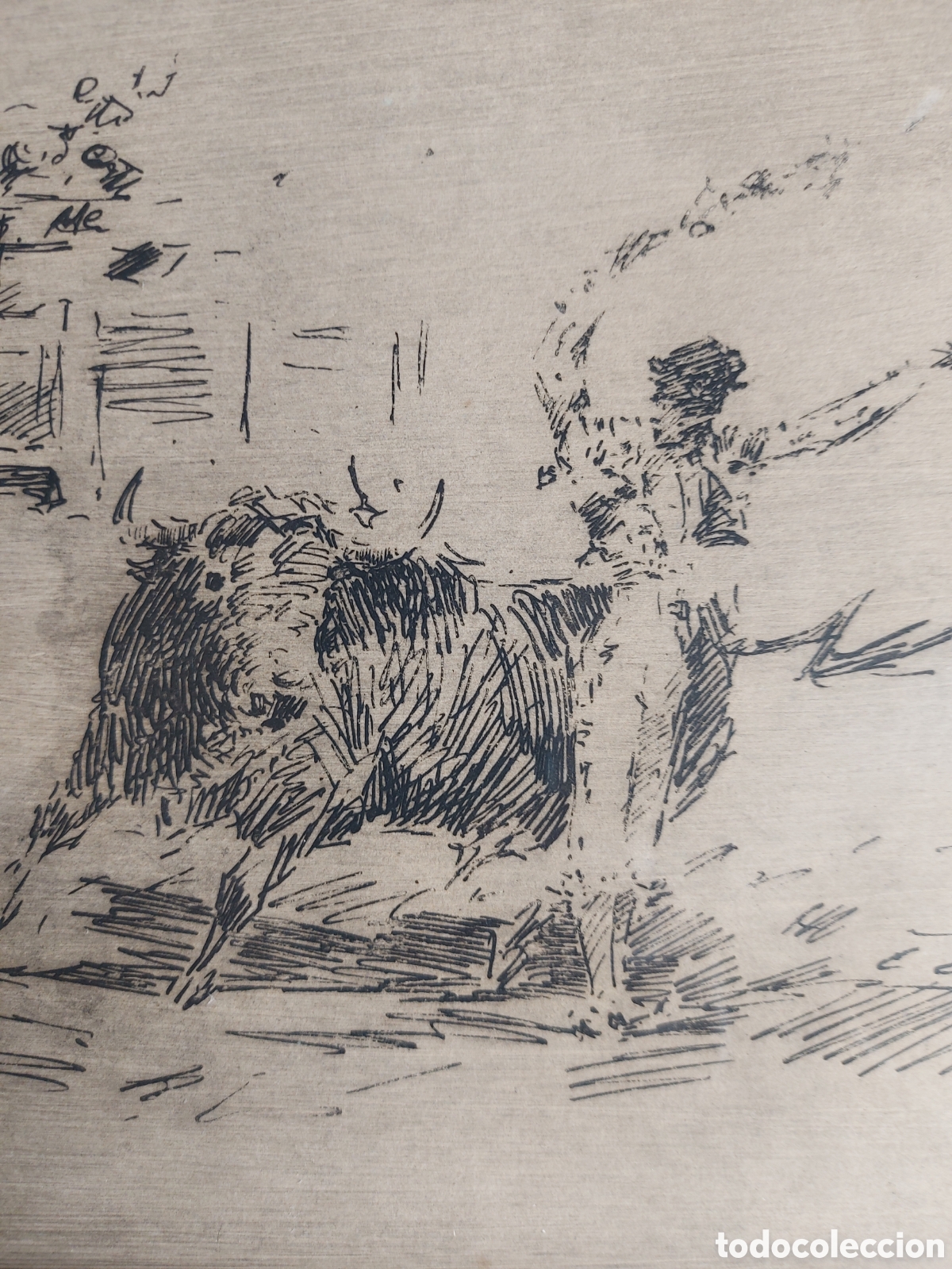 Kunst: J. TERRUELLA MATILLA &rdquo;PASES DE TAUROMAQUIA&rdquo; AIGUAFUERTE