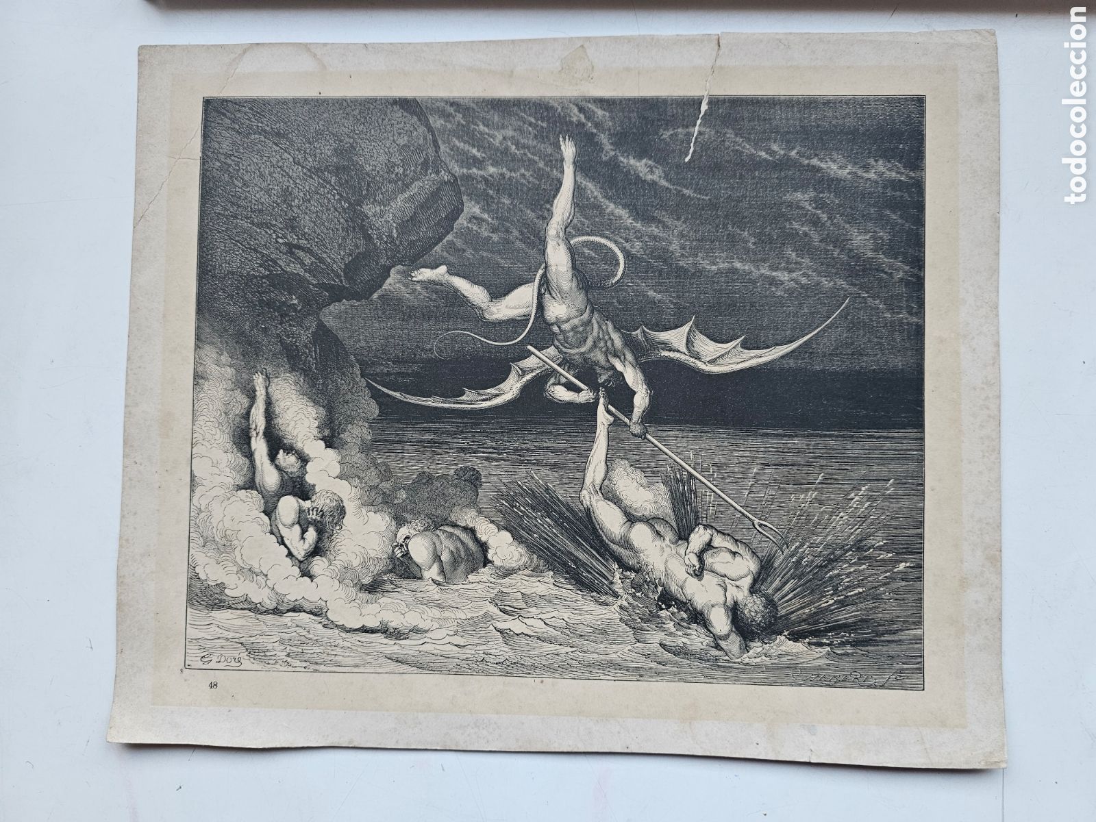 Art: Grabado del s.XIX de Gustave Dor&eacute;. Infierno de Dante Libert