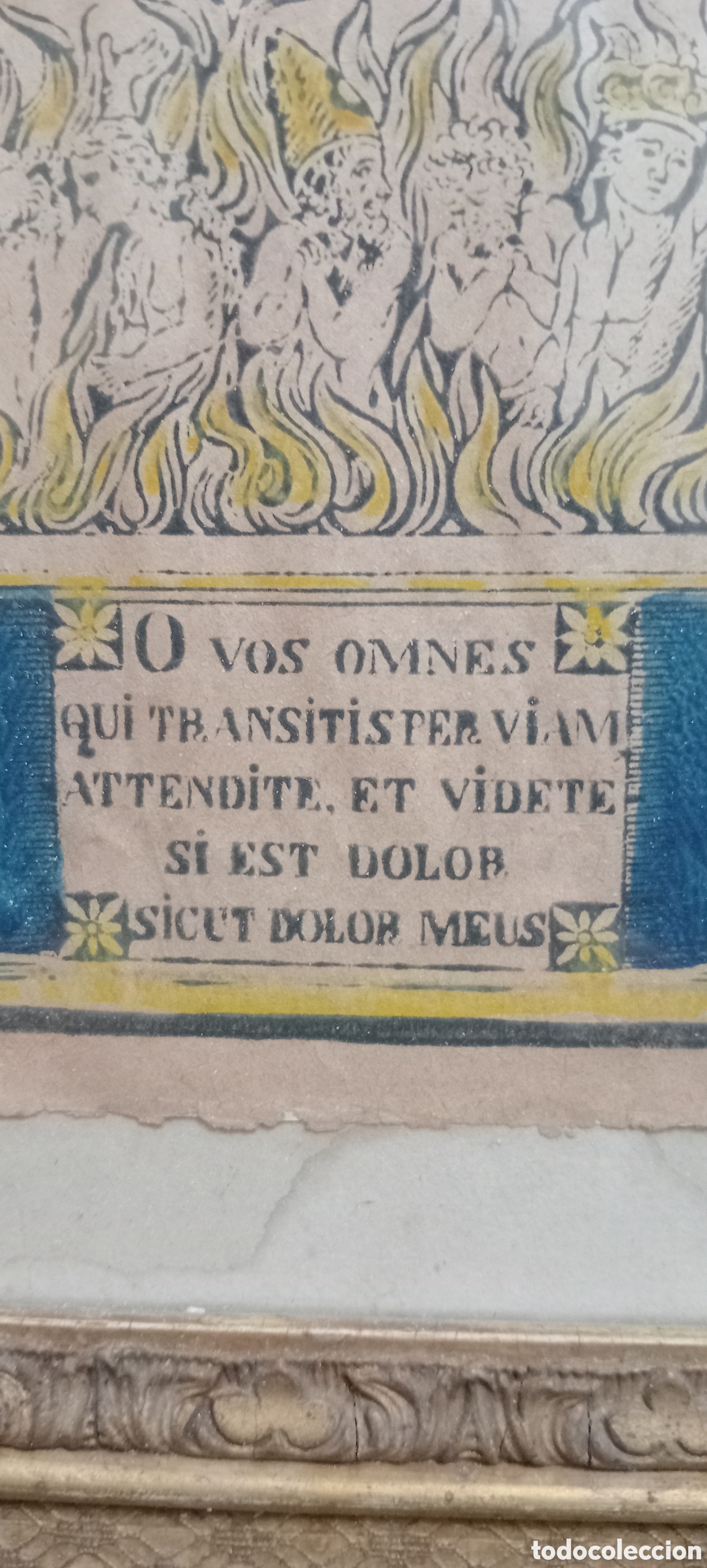 Arte: Grabado de final del XVIII con marco del XIX - Foto 2