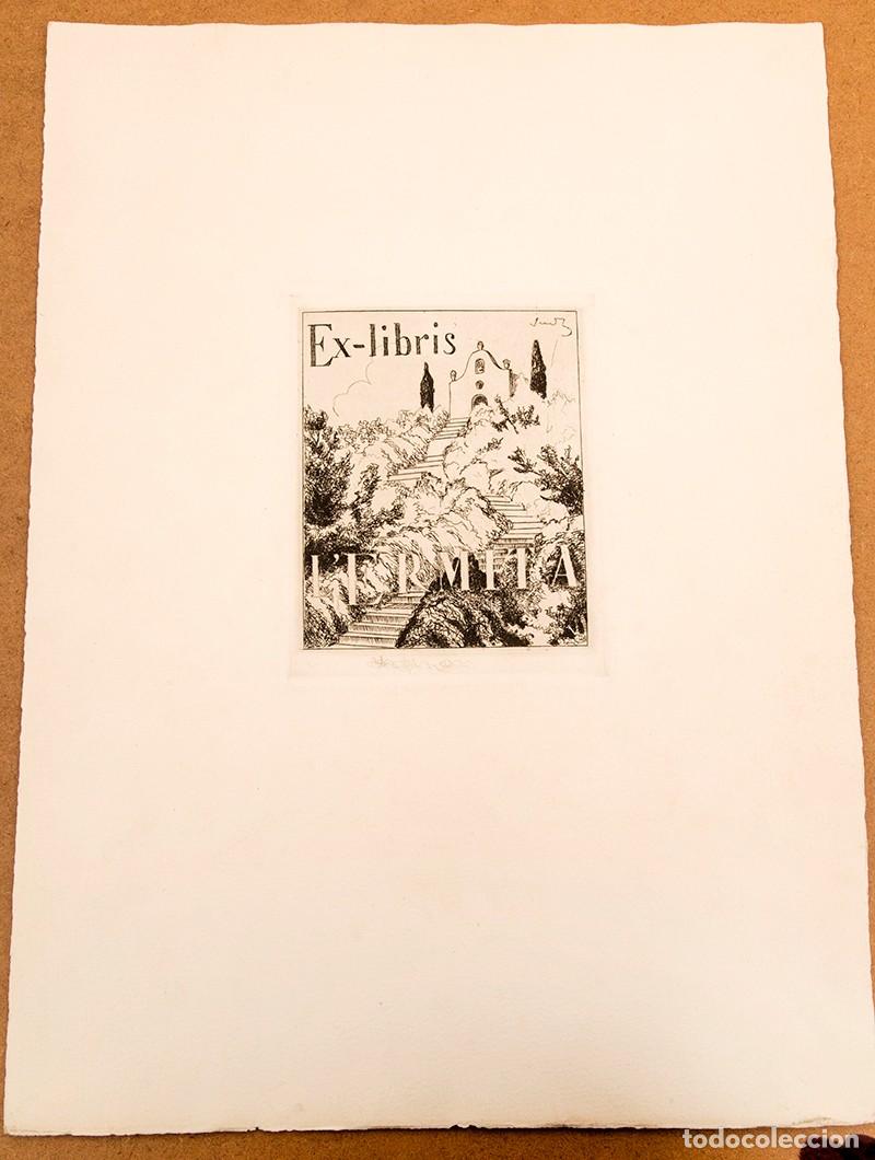 Arte: JUNCEDA - AGUAFUERTE - EXLIBRIS - LERMITA - Foto 2