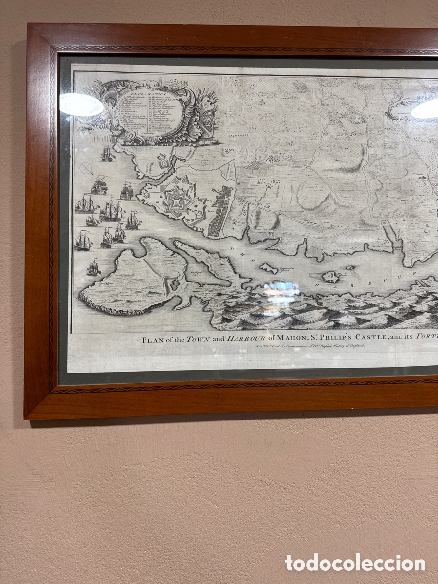 Arte: Mapa del puerto de Mah&oacute;n original - Foto 2