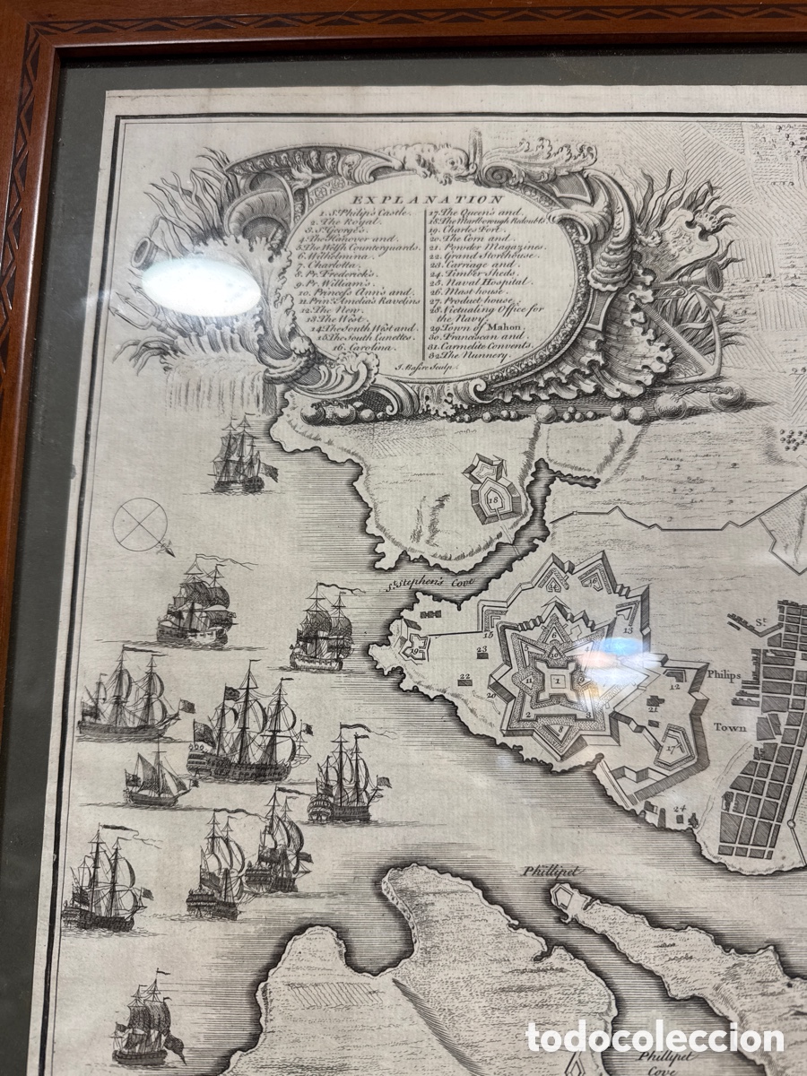 Arte: Mapa del puerto de Mah&oacute;n original - Foto 3