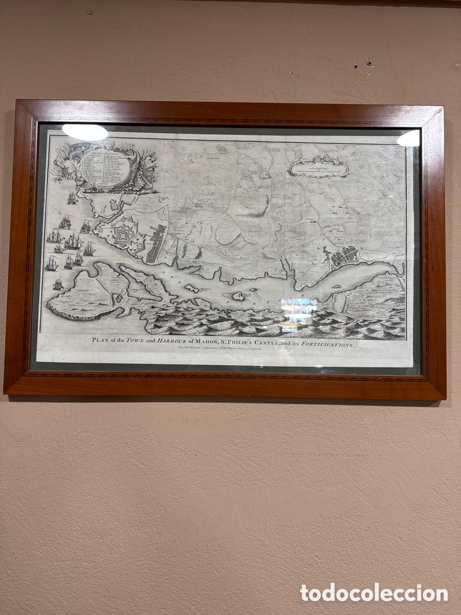 Arte: Mapa del puerto de Mah&oacute;n original - Foto 1