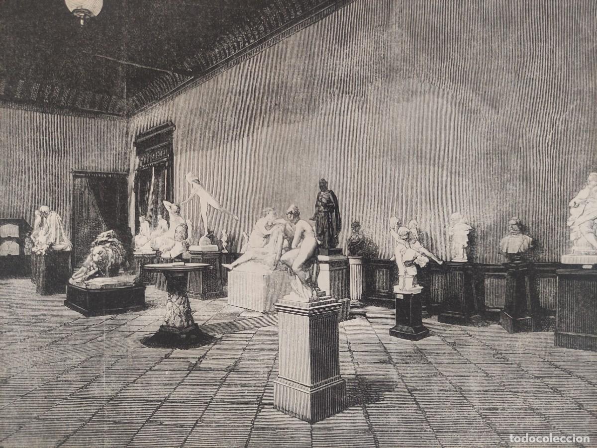 Arte: GRABADO. ESPAÑA. BARCELONA. EXPOSICION UNIVERSAL 8/18. PALACIO BELLAS ARTES. SALON DE ESCULTURA