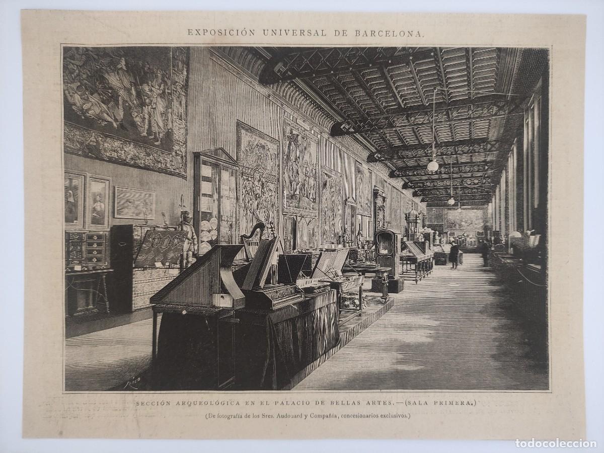 Arte: GRABADO. ESPAÑA. BARCELONA. EXPOSICION UNIVERSAL 14/18. PALACIO BELLAS ARTES. SECCION ARQUEOLOGICA