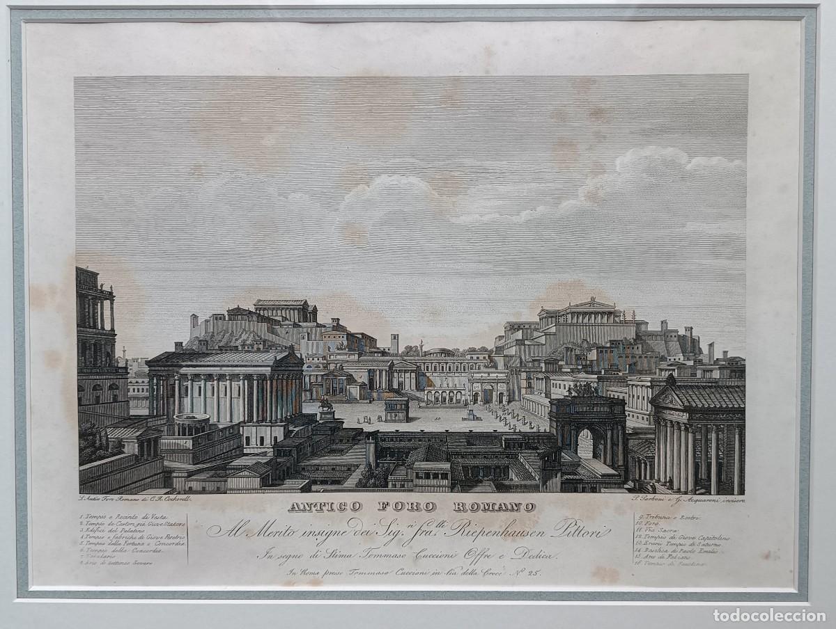 Arte: GRABADO, ANTIGUO FORO ROMANO - Foto 2