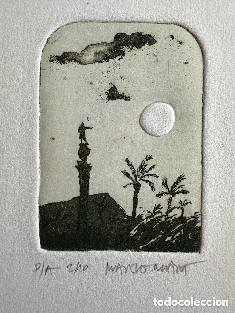 Arte: Grabado Original Marzo-Mart Colom - Foto 2