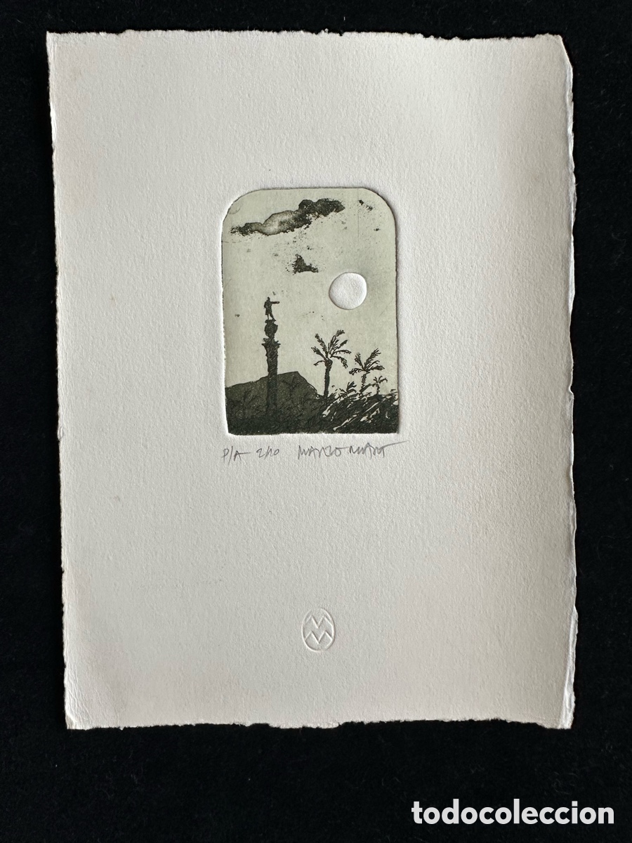 Arte: Grabado Original Marzo-Mart Colom - Foto 1