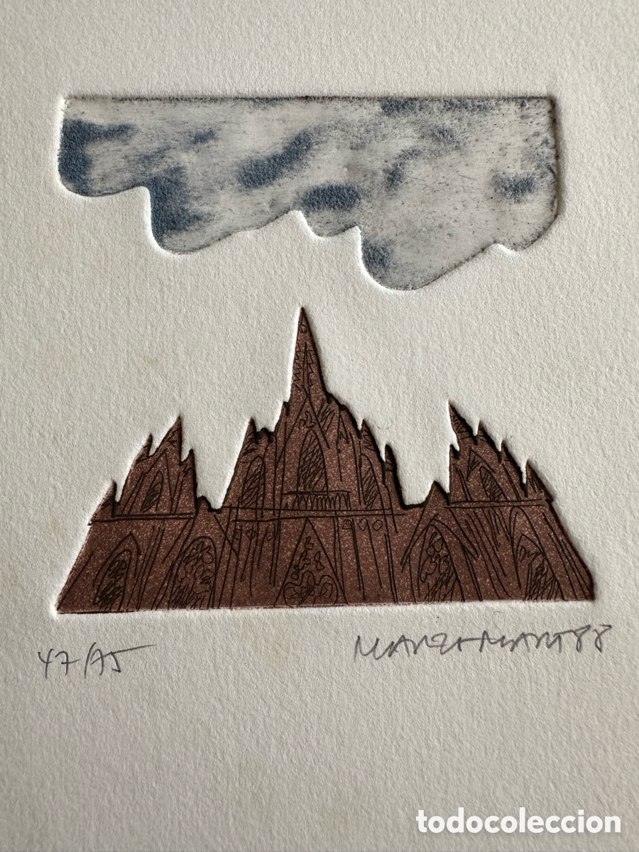 Arte: Grabado original Marzo-Mart Catedral - Foto 2