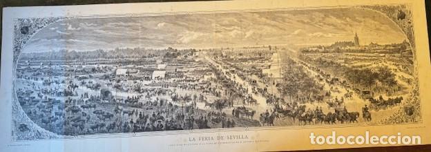 Arte: LA FERIA DE SEVILLA. - Grabado. - Foto 1