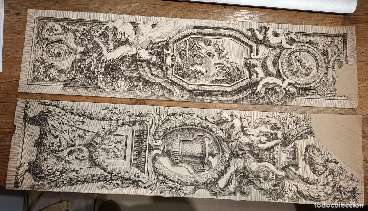 Arte: Conjunto de tres estampas con peanas y grotescos - Foto 5