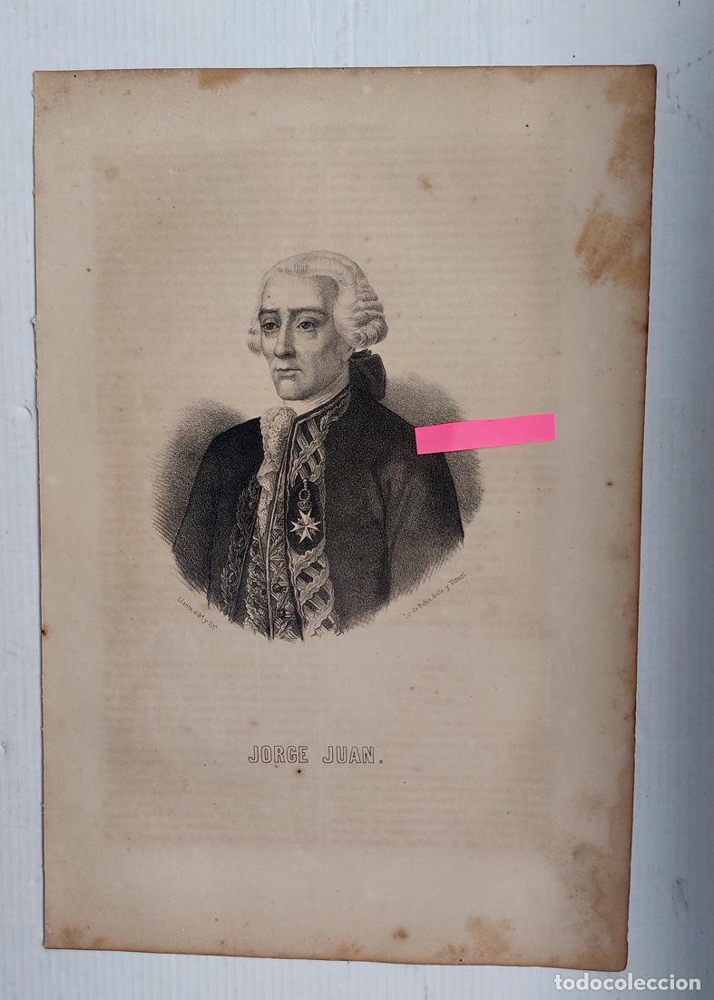 Arte: JORGE JUAN. GRABADO DE 1867. - Foto 1