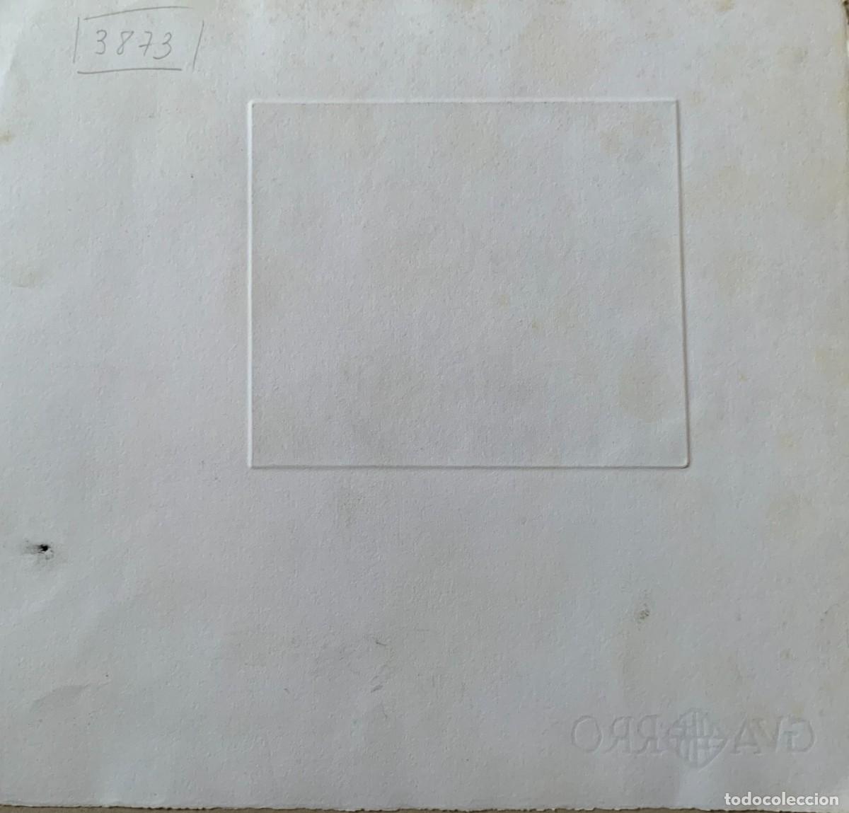 Arte: Perro con correa - Aguafuerte original de B&aacute;rbara de Arcenegui, P/E - Foto 2