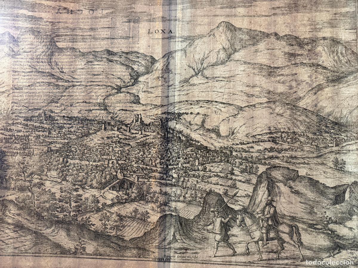 Arte: LOXA , GRANADA . GRABADO DE 1575 DE HOGENBERG , LOJA - Foto 9