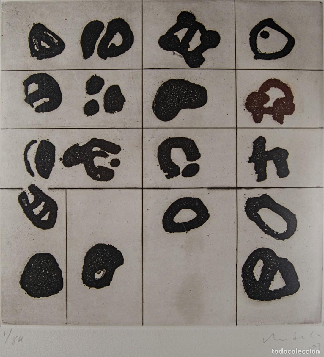 Arte: HERN&Aacute;N ARDILA / COMPOSICI&Oacute;N ABSTRACTA (2003) / AGUAFUERTE Y PUNTA SECA - Foto 2