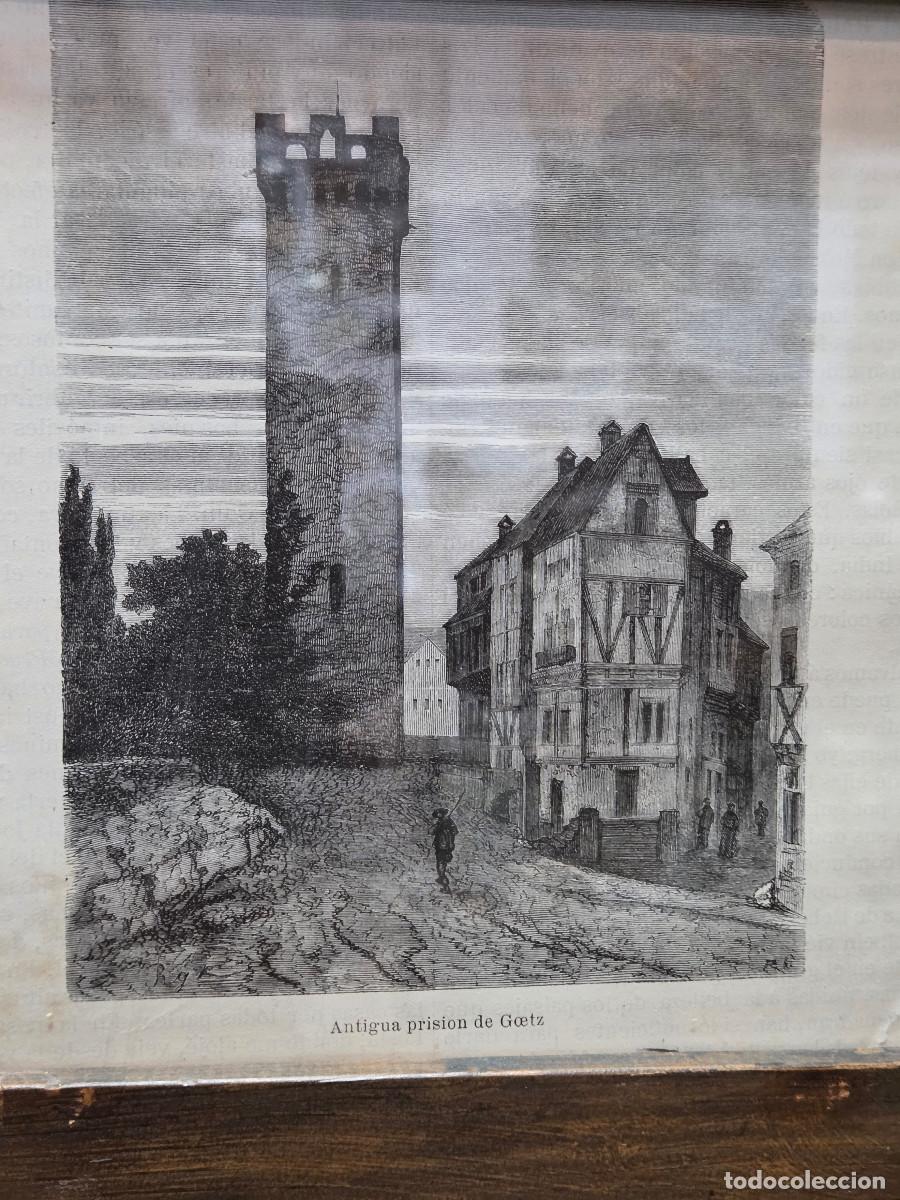 Arte: cuadro con grabado antiguo - Foto 2