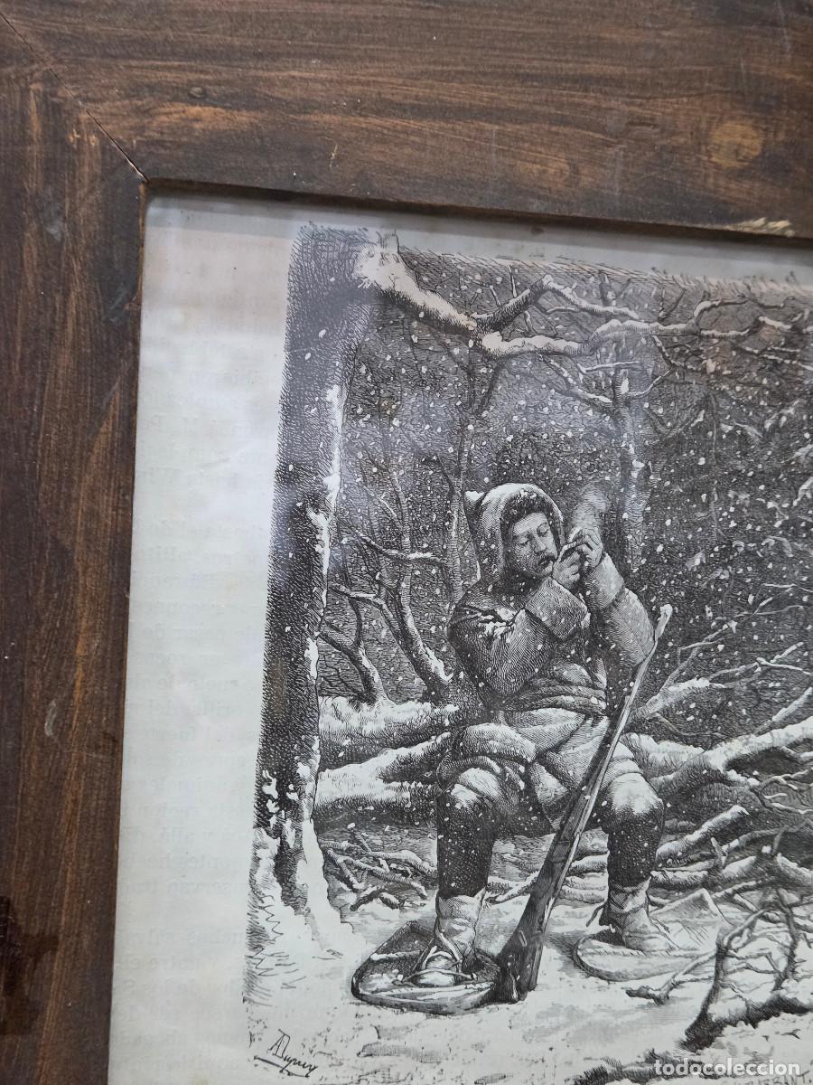 Arte: cuadro con grabado antiguo - Foto 2