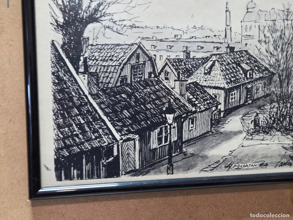Arte: cuadro con grabado modernista - Foto 2