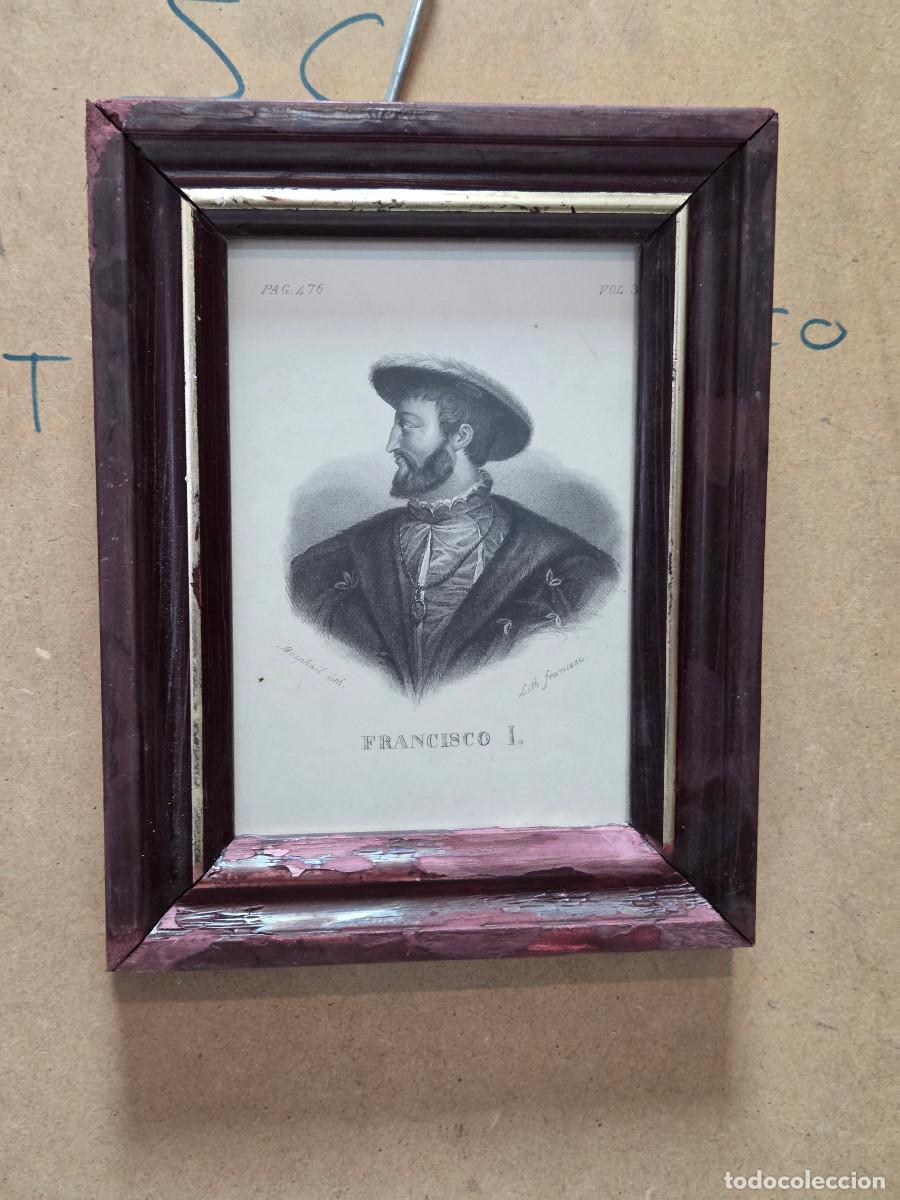 Arte: cuadro con grabado antiguo - Foto 1