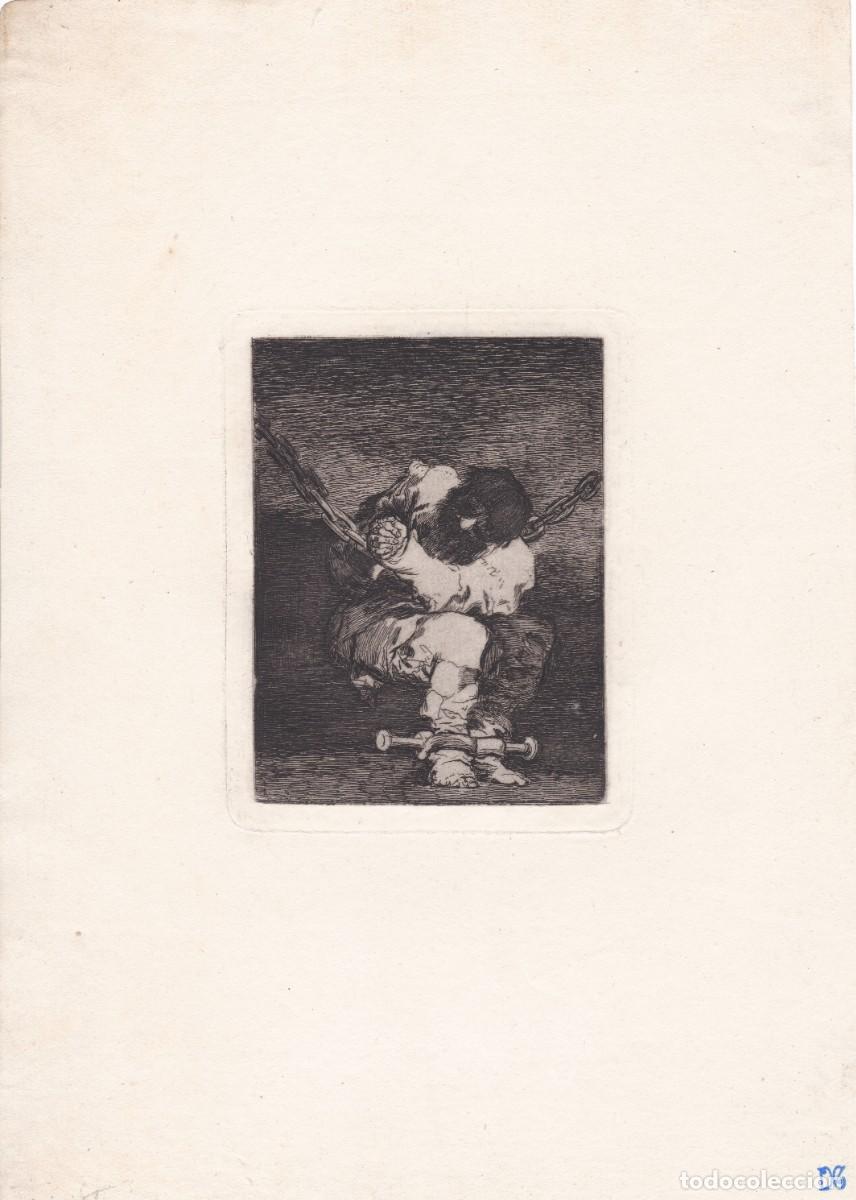 Arte: Goya, prueba de impresion antes de las letras - Foto 1