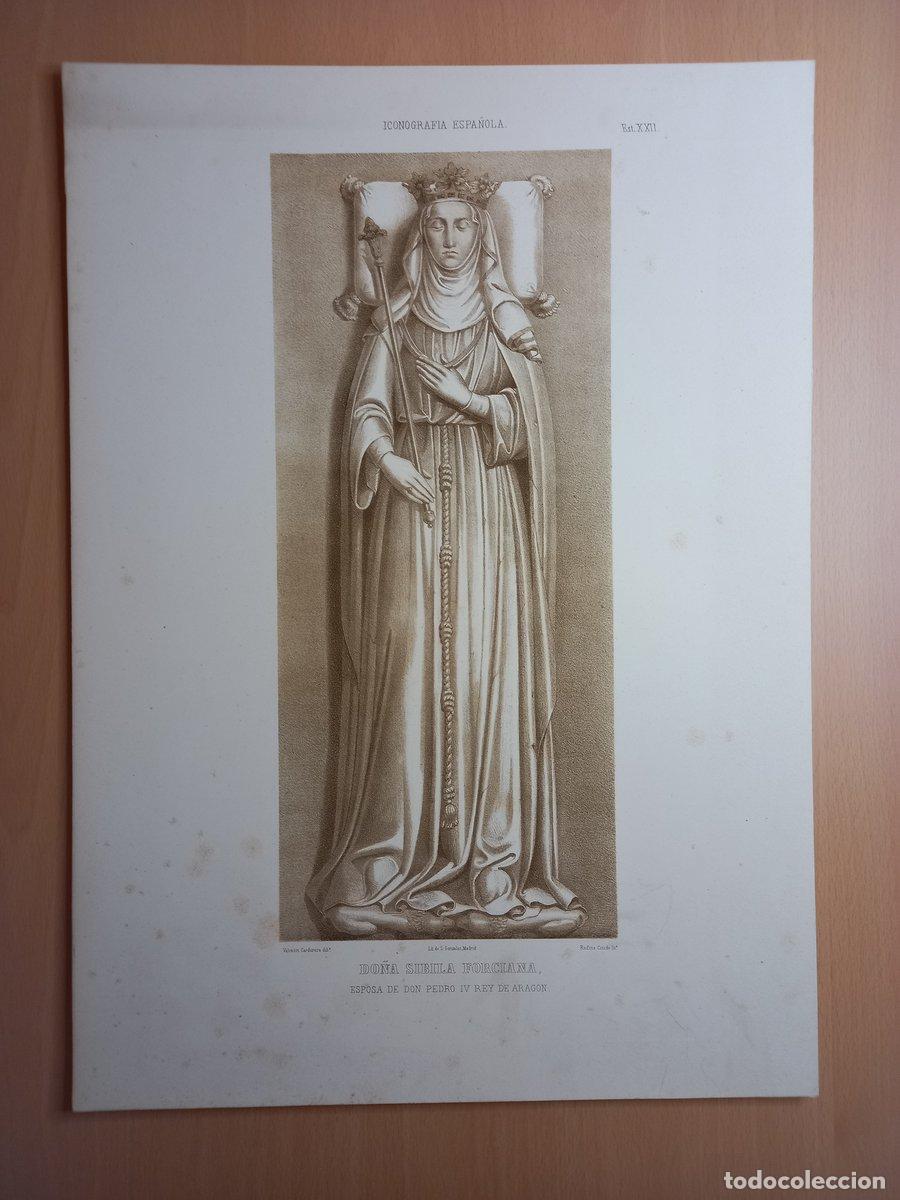 Arte: GRABADO N&ordm; XXII. Iconograf&iacute;a espa&ntilde;ola. Colecci&oacute;n de retratos, estatuas, mausoleos y dem&aacute;s monumentos