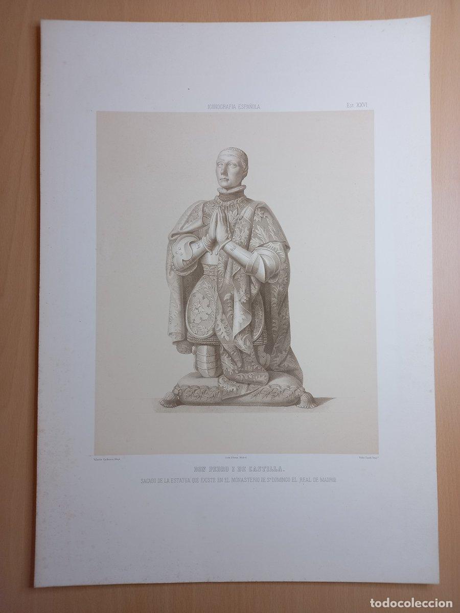 Arte: GRABADO N&ordm; XXVI. Iconograf&iacute;a espa&ntilde;ola. Colecci&oacute;n de retratos, estatuas, mausoleos y dem&aacute;s monumentos