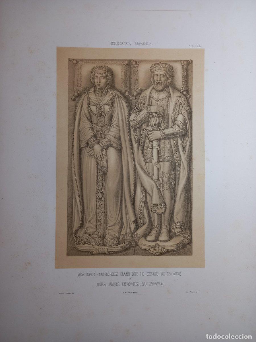 Kunst: GRABADO N&ordm; LXX. Iconograf&iacute;a espa&ntilde;ola. Colecci&oacute;n de retratos, estatuas, mausoleos y dem&aacute;s monumentos